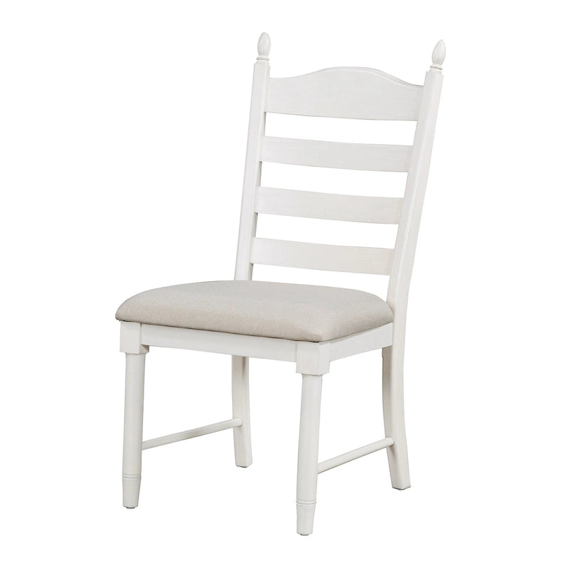 Off White / Antique White Extendable Dining Table Set, Seats 5, 5-Piece