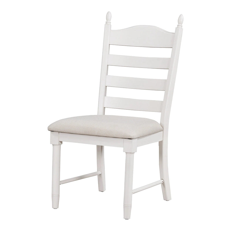 Off White / Antique White Extendable Dining Table Set, Seats 5, 5-Piece