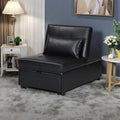 Black / Dark Gray / Beige / Grey / Blue-green | 5-in-1 Folding Ottoman Sofa Bed | Single, 264 lb Capacity