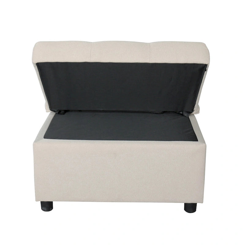 Black / Dark Gray / Beige / Grey / Blue-green | 5-in-1 Folding Ottoman Sofa Bed | Single, 264 lb Capacity
