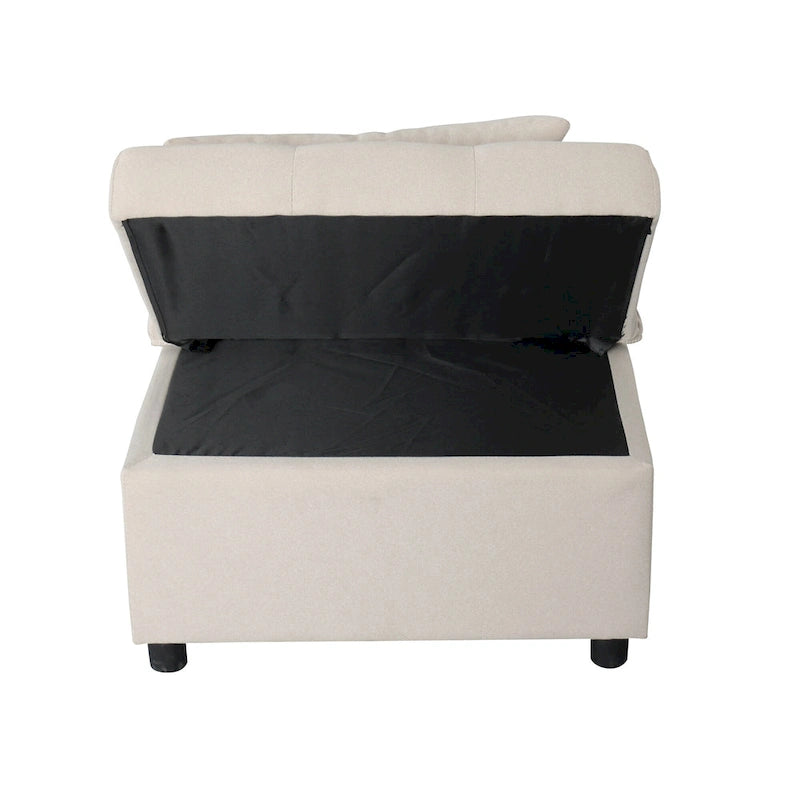 Black / Dark Gray / Beige / Grey / Blue-green | 5-in-1 Folding Ottoman Sofa Bed | Single, 264 lb Capacity