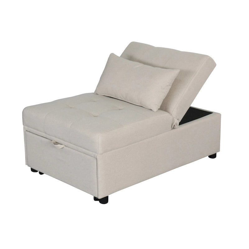 Black / Dark Gray / Beige / Grey / Blue-green | 5-in-1 Folding Ottoman Sofa Bed | Single, 264 lb Capacity