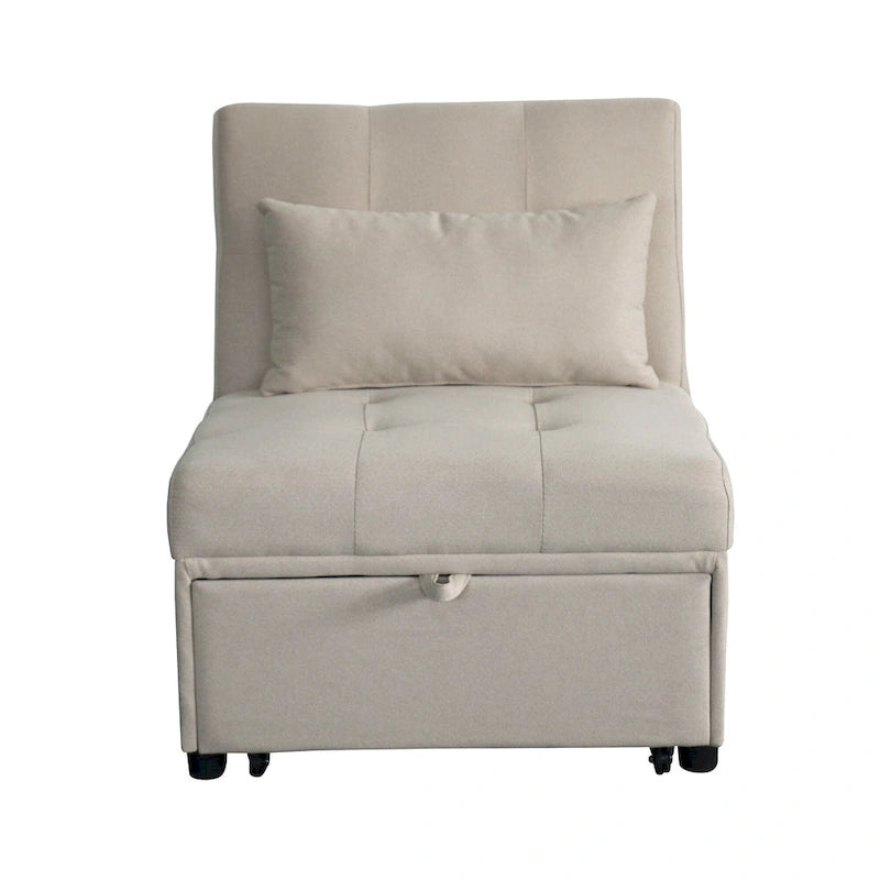 Black / Dark Gray / Beige / Grey / Blue-green | 5-in-1 Folding Ottoman Sofa Bed | Single, 264 lb Capacity