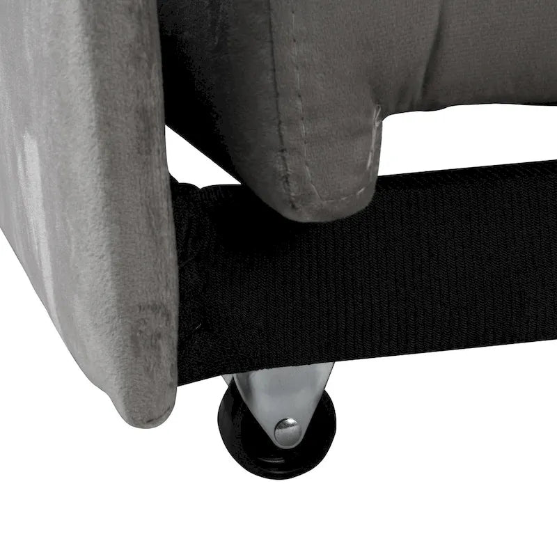 Black / Dark Gray / Beige / Grey / Blue-green | 5-in-1 Folding Ottoman Sofa Bed | Single, 264 lb Capacity