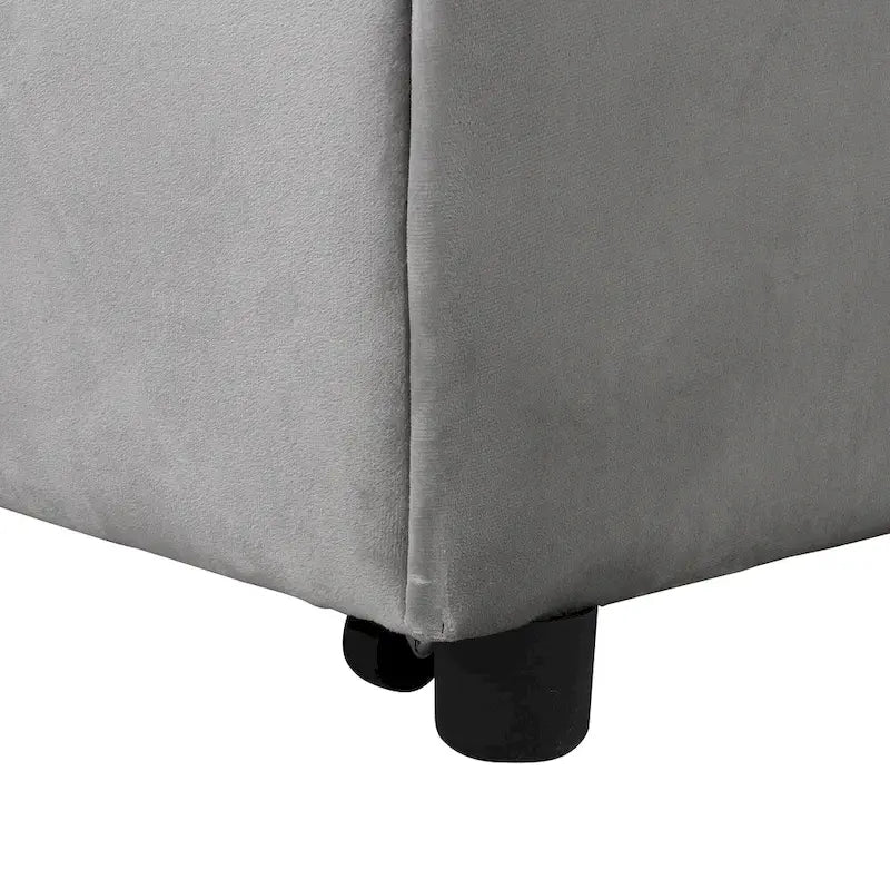 Black / Dark Gray / Beige / Grey / Blue-green | 5-in-1 Folding Ottoman Sofa Bed | Single, 264 lb Capacity