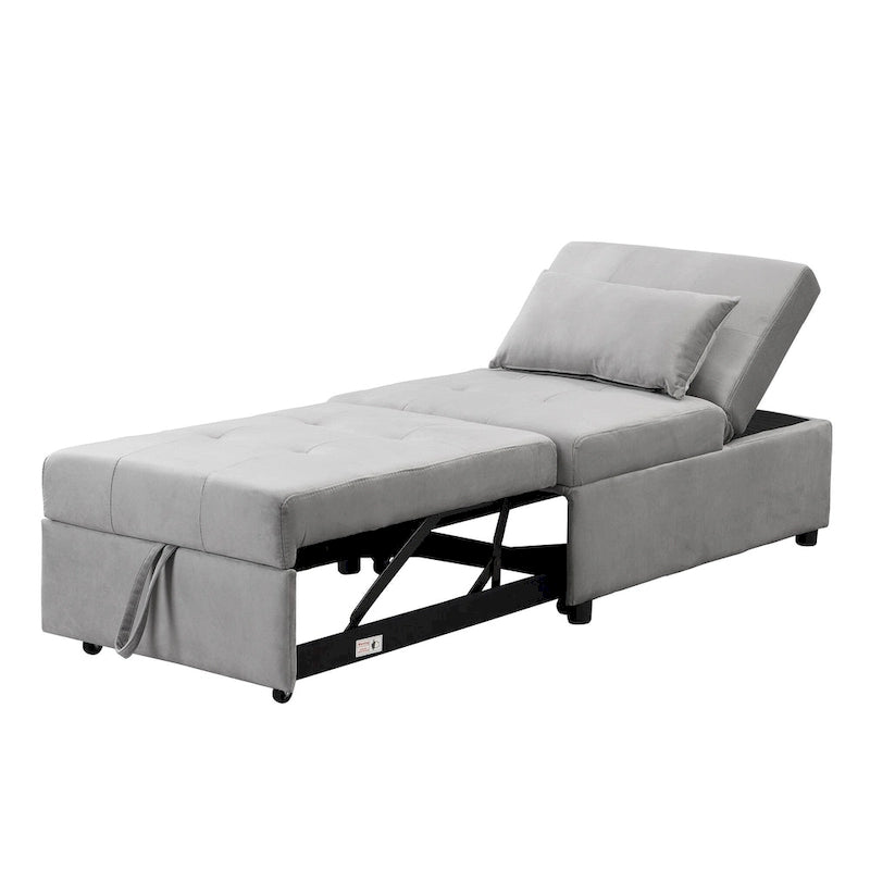 Black / Dark Gray / Beige / Grey / Blue-green | 5-in-1 Folding Ottoman Sofa Bed | Single, 264 lb Capacity