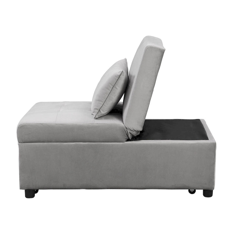Black / Dark Gray / Beige / Grey / Blue-green | 5-in-1 Folding Ottoman Sofa Bed | Single, 264 lb Capacity