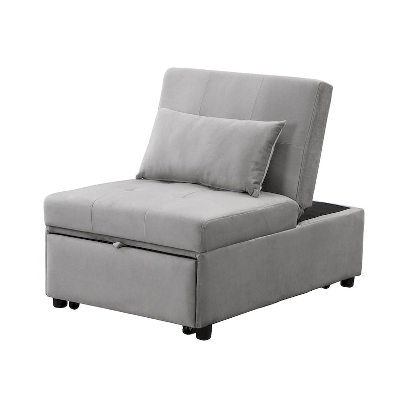 Black / Dark Gray / Beige / Grey / Blue-green | 5-in-1 Folding Ottoman Sofa Bed | Single, 264 lb Capacity