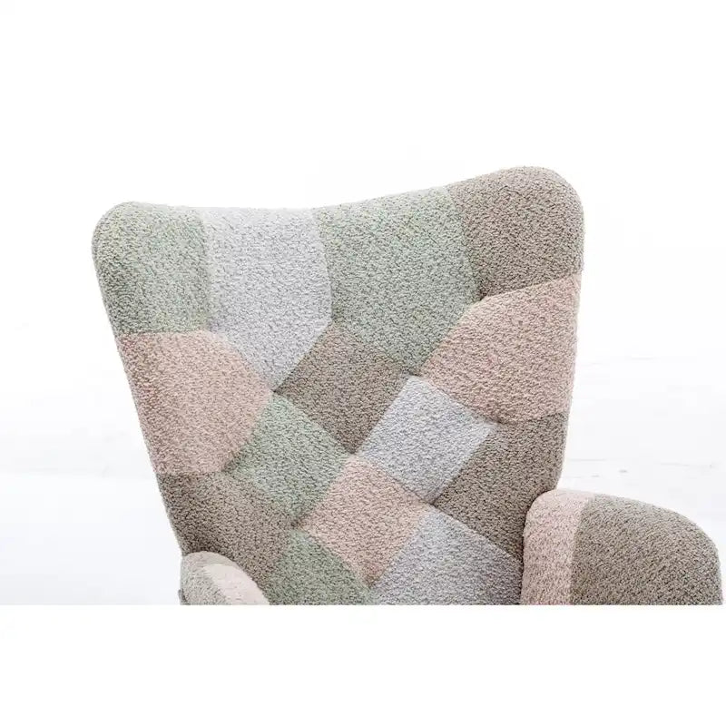 Multicolor Teddy Rocking Chair with Glider, 1-Seat