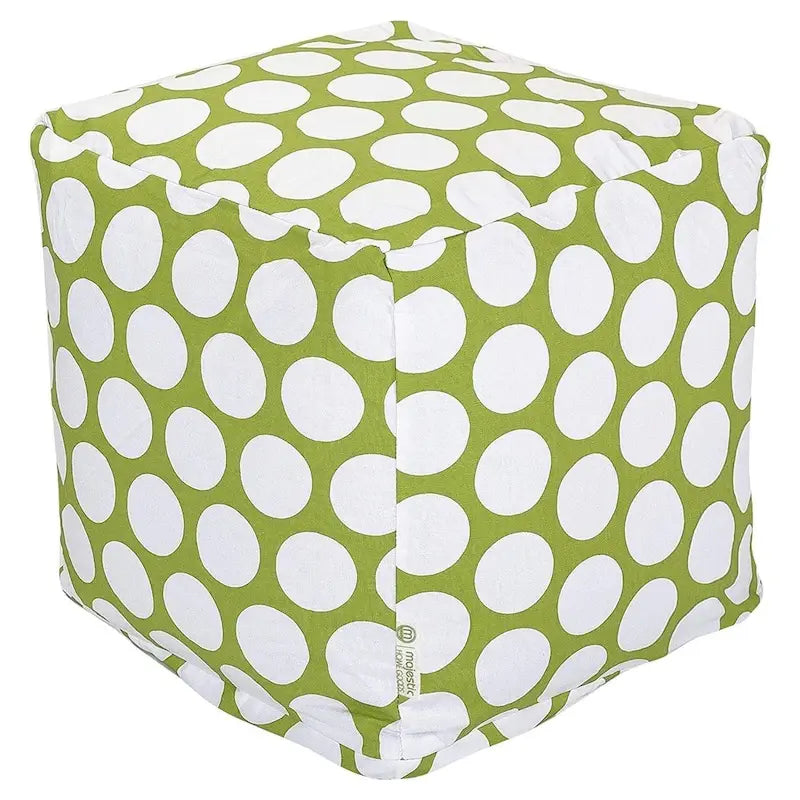 Polka Dot Ottoman Pouf Cube – Seat, Footstool & Side Table (1–2 Person)