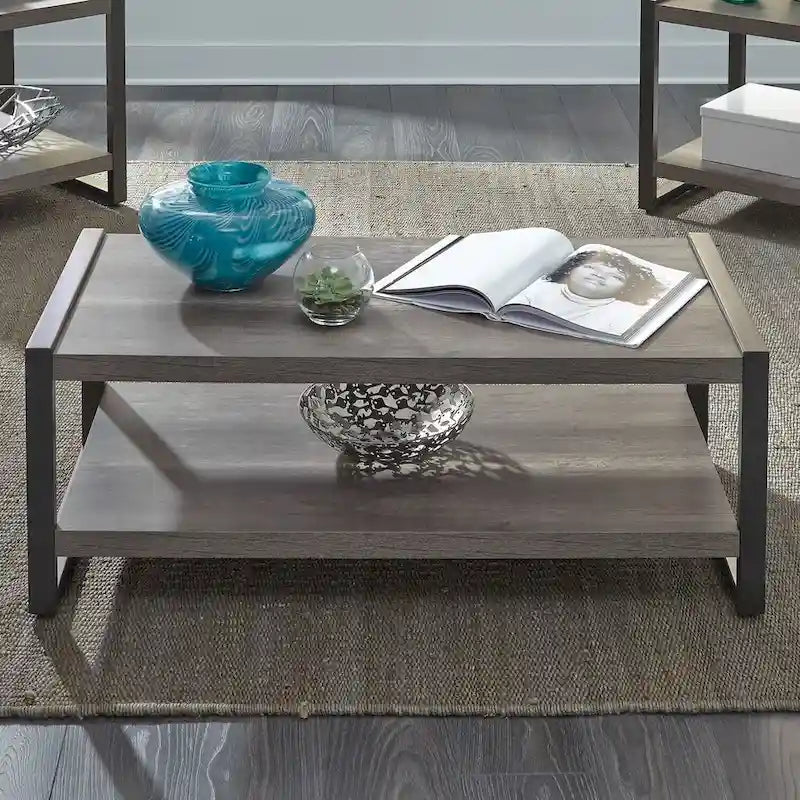 Greystone Distressed 3-Piece Occasional Table Set (1 Cocktail + 2 End Tables)