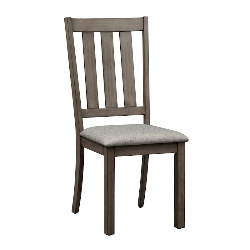 Grey 6-Piece Rectangular Dining Set with Bench (Seats 6)