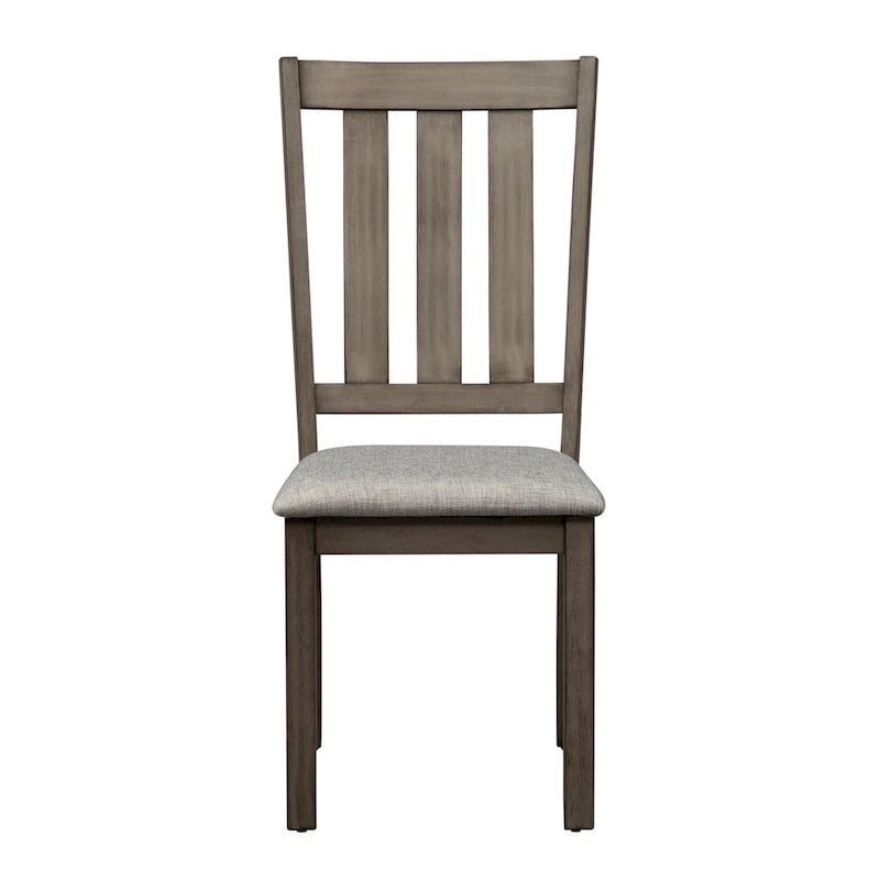 Grey 6-Piece Rectangular Dining Set with Bench (Seats 6)