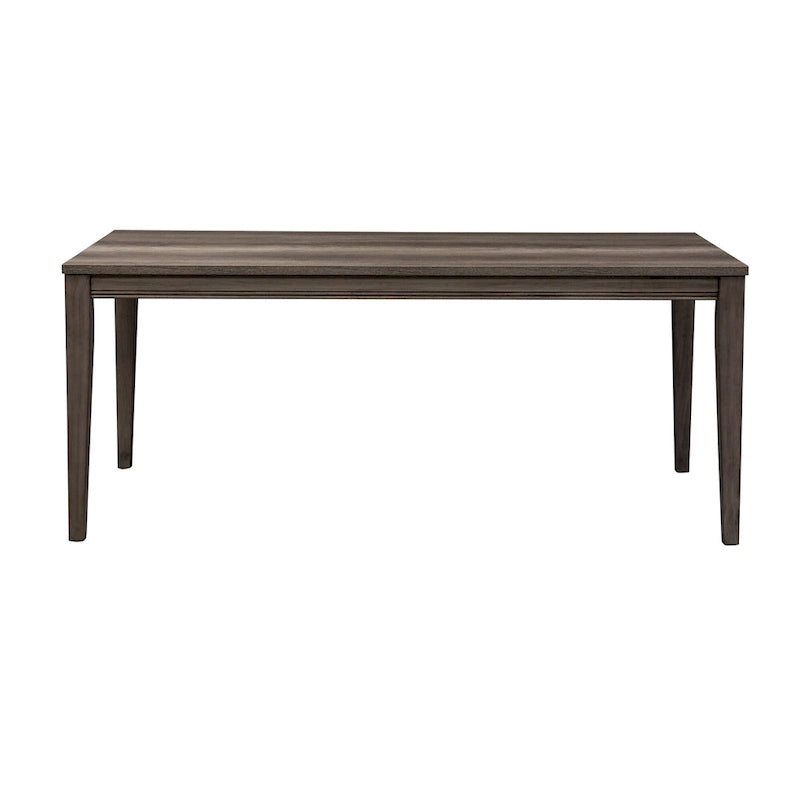 Grey 6-Piece Rectangular Dining Set with Bench (Seats 6)
