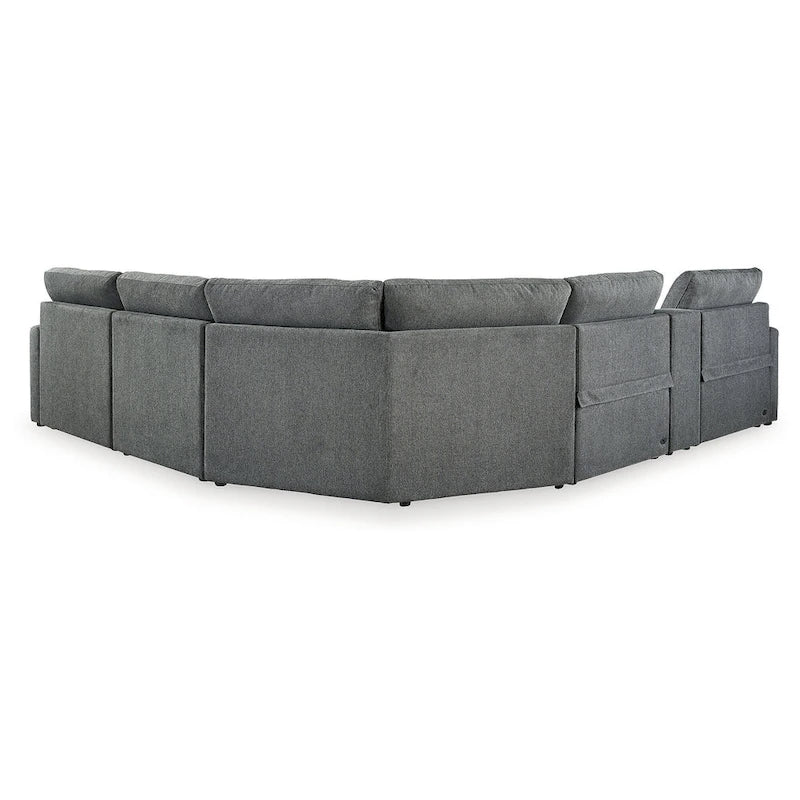 Grey / Beige 6-Piece Power Reclining Sectional – Seats 6