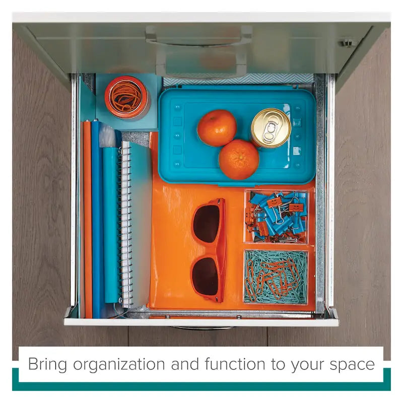 Off-White Steel File Cabinet, 3-Drawer, Single-User
