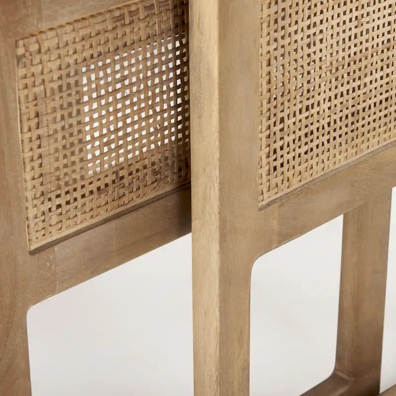 Medium Brown / Light Brown Square Nesting Accent Tables, Set of 2, Seats 2