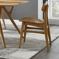 Amber Bamboo Dining Chair, Mid-Century Style, Set of 2