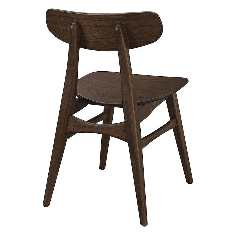 Amber Bamboo Dining Chair, Mid-Century Style, Set of 2