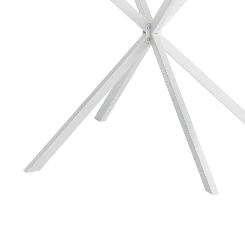47.24 Modern Cross Leg Round Dining Table