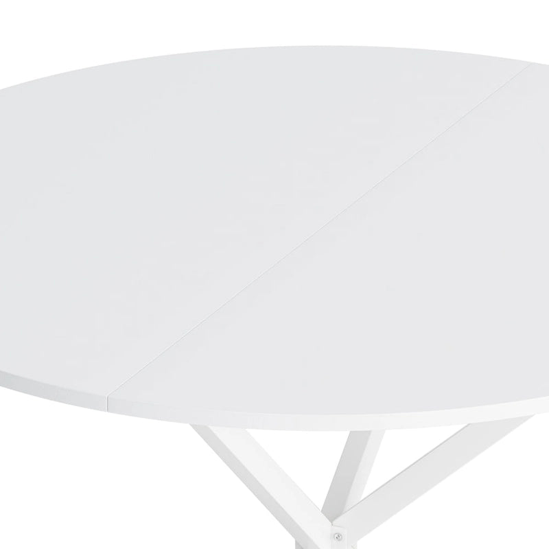 47.24 Modern Cross Leg Round Dining Table