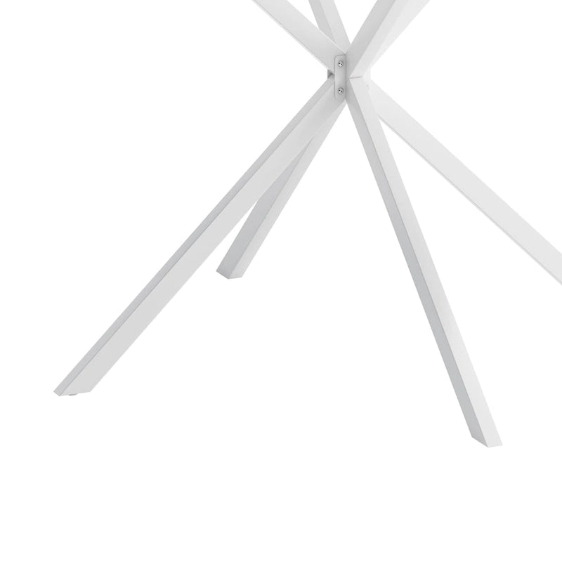 47.24 Modern Cross Leg Round Dining Table