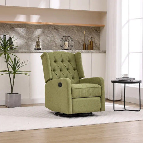 Brown / Green / Beige / White / Grey Single-Seat Swivel Rocking Recliner Chair