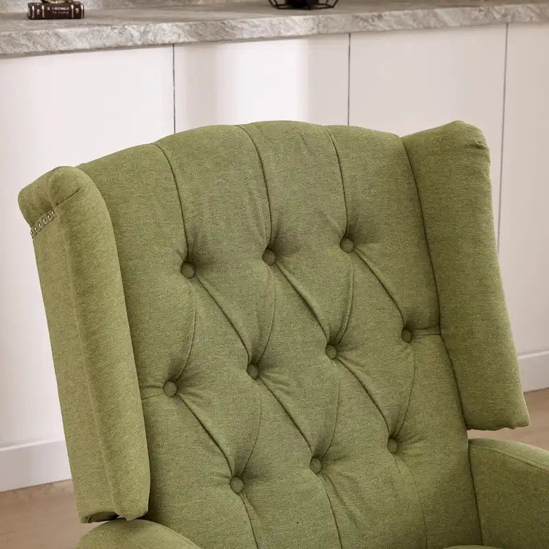Brown / Green / Beige / White / Grey Single-Seat Swivel Rocking Recliner Chair