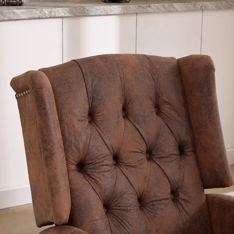Brown / Green / Beige / White / Grey Single-Seat Swivel Rocking Recliner Chair