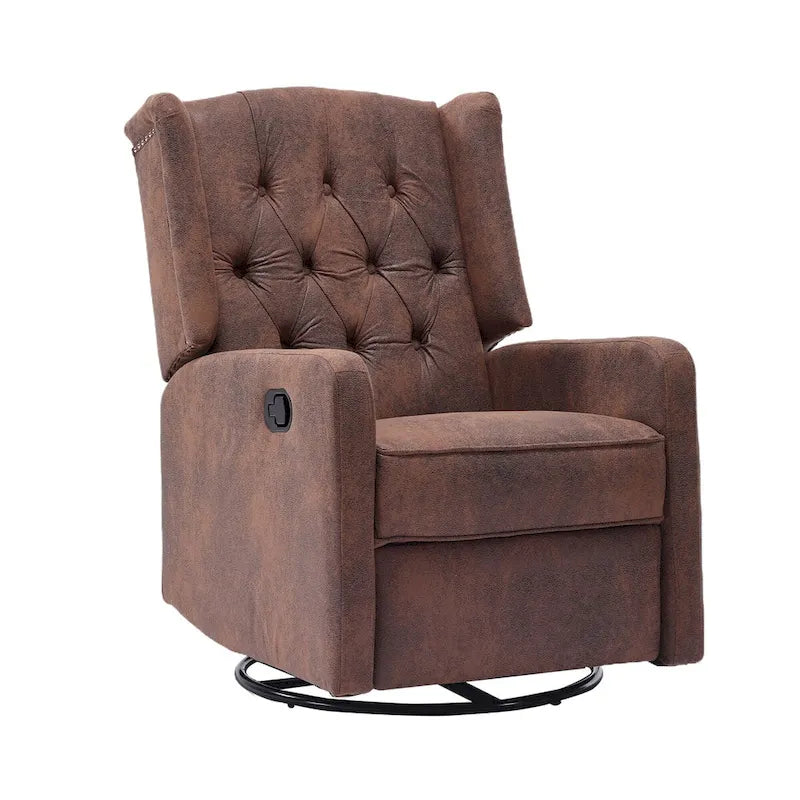 Brown / Green / Beige / White / Grey Single-Seat Swivel Rocking Recliner Chair