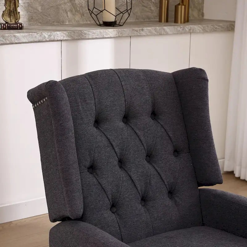 Brown / Green / Beige / White / Grey Single-Seat Swivel Rocking Recliner Chair