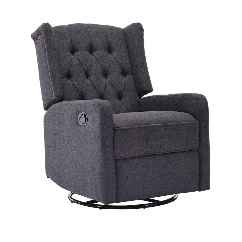 Brown / Green / Beige / White / Grey Single-Seat Swivel Rocking Recliner Chair