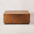 Table basse antique en cuivre