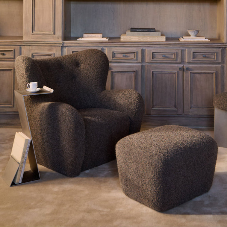 Pouf Papa Teddy – Boucle Moka