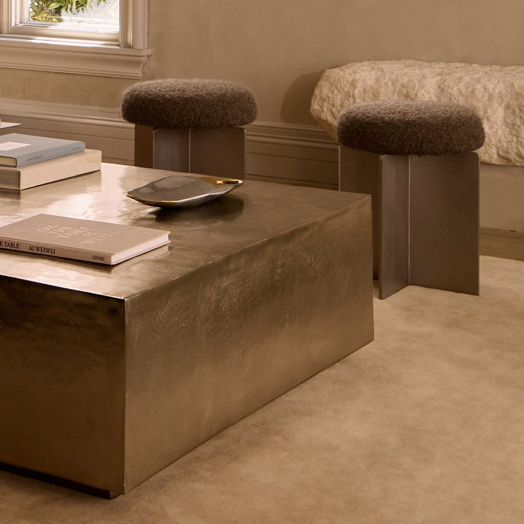 Tabouret Milan – Boucle Moka