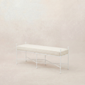 Banc d'extérieur Provence 48 - Structure blanche