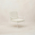 Chaise de salle à manger/salon de jardin Provence - Cadre blanc