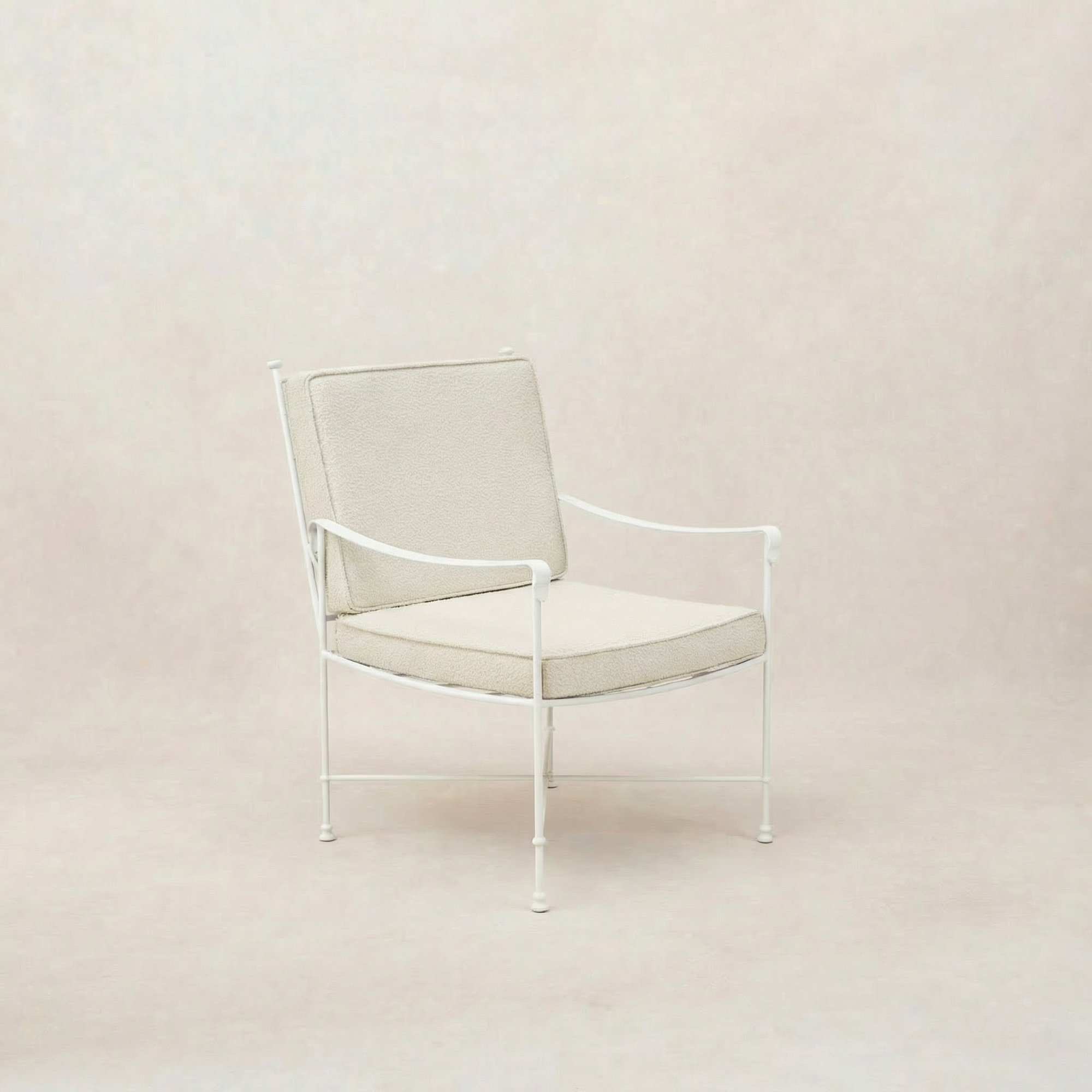 Chaise de salle à manger/salon de jardin Provence - Cadre blanc