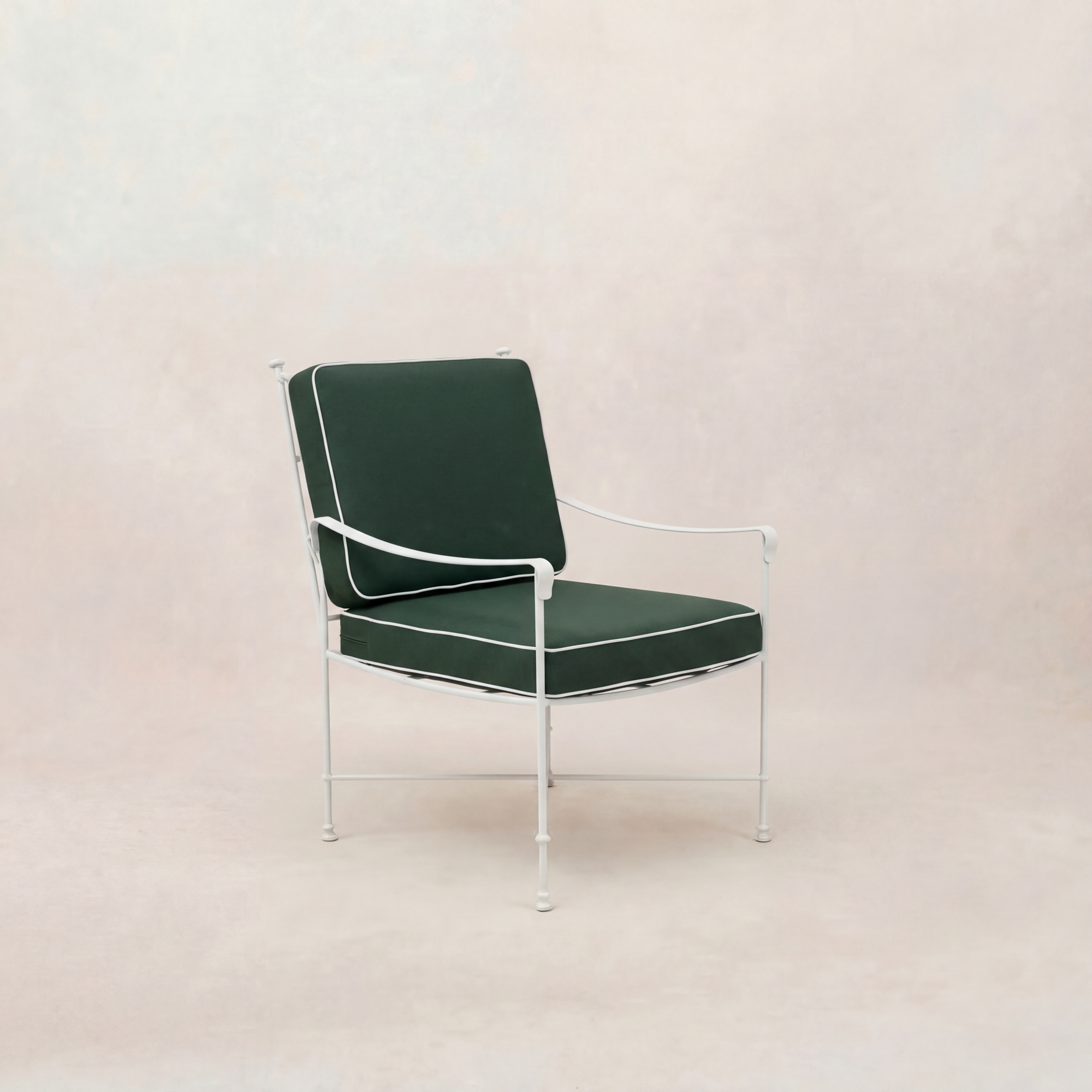 Chaise de salle à manger/salon de jardin Provence - Cadre blanc