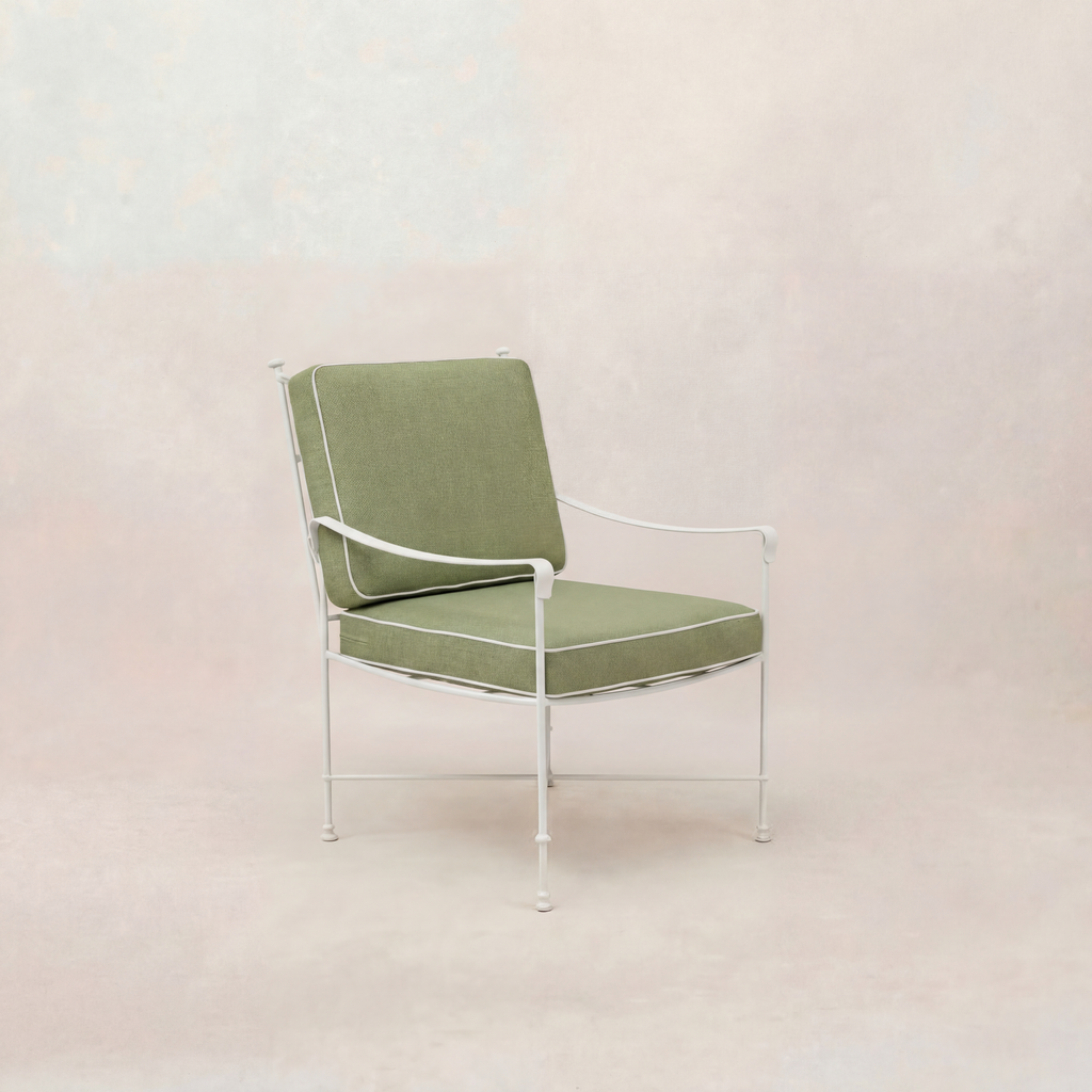 Chaise de salle à manger/salon de jardin Provence - Cadre blanc