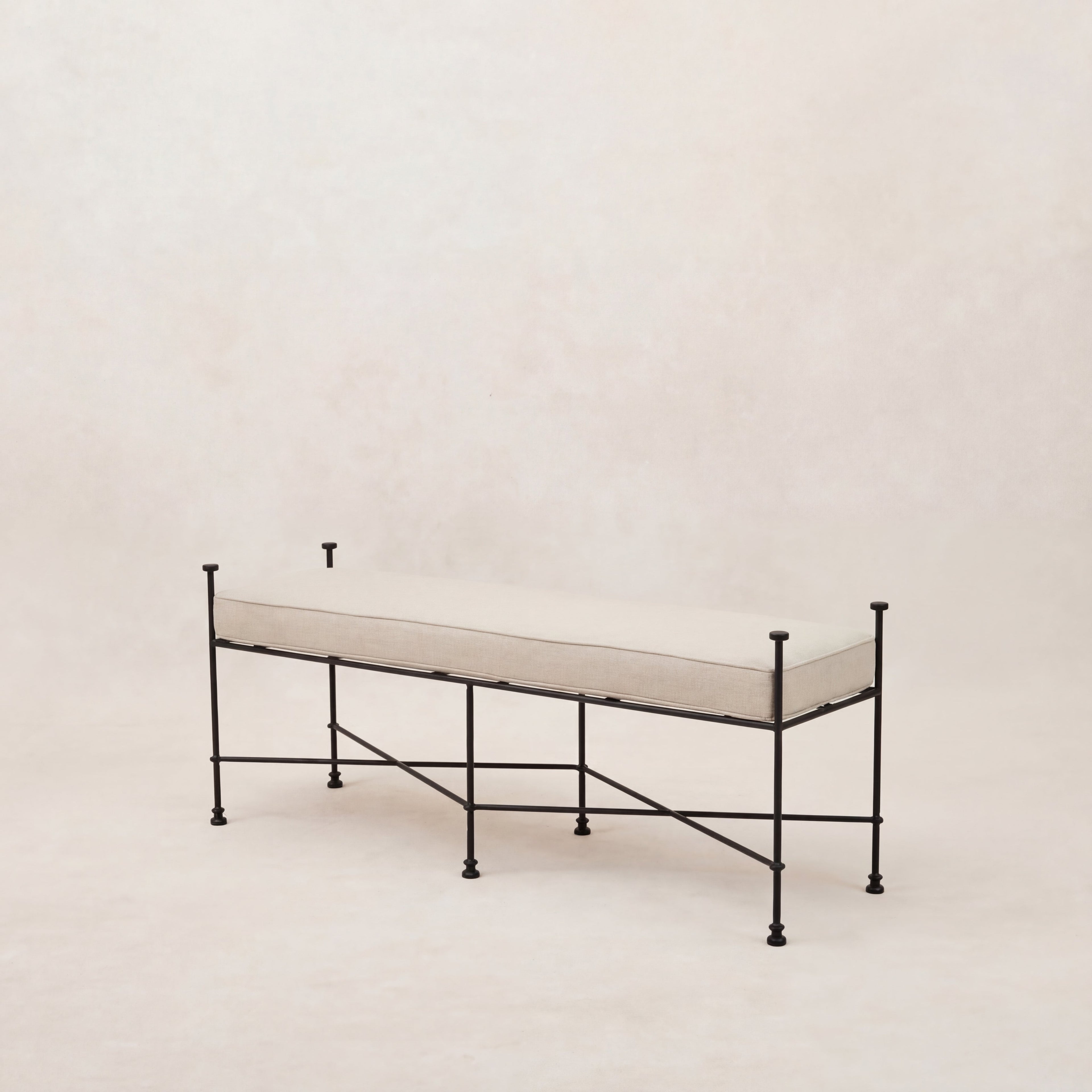 Banc d'extérieur Provence 48 - Structure noire