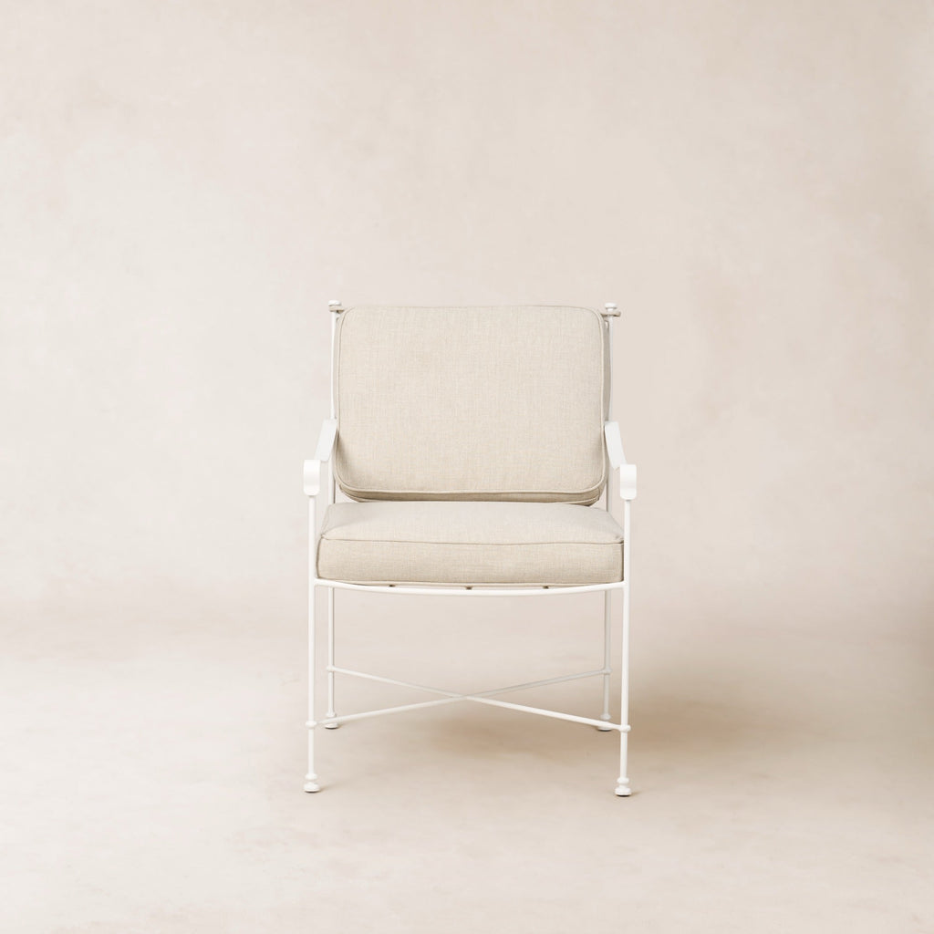 Chaise de salle à manger/salon de jardin Provence - Cadre blanc