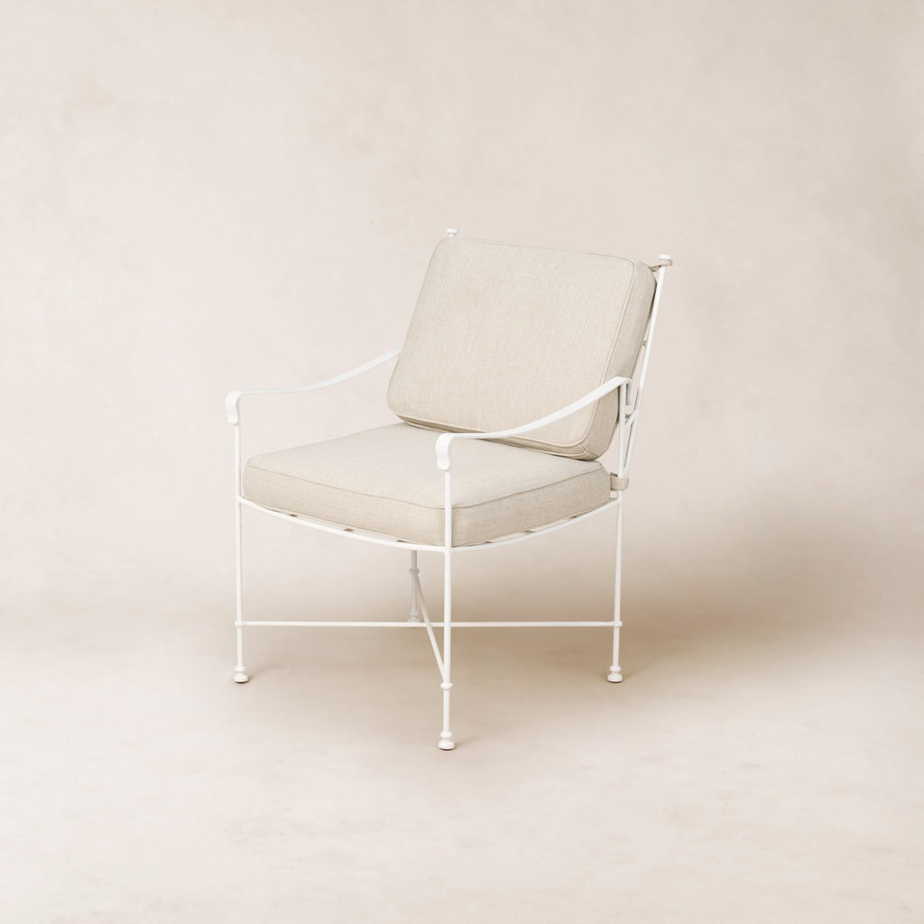 Chaise de salle à manger/salon de jardin Provence - Cadre blanc