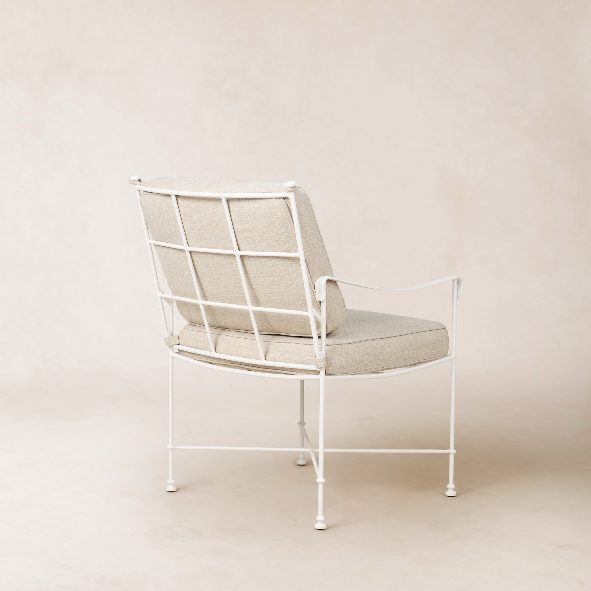 Chaise de salle à manger/salon de jardin Provence - Cadre blanc