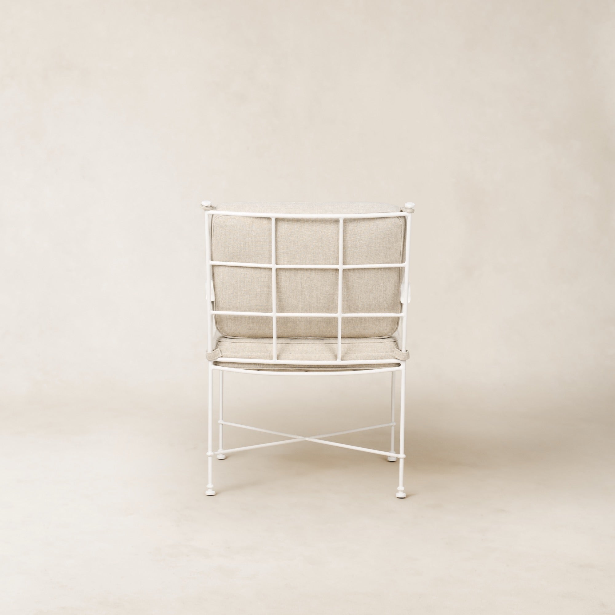 Chaise de salle à manger/salon de jardin Provence - Cadre blanc