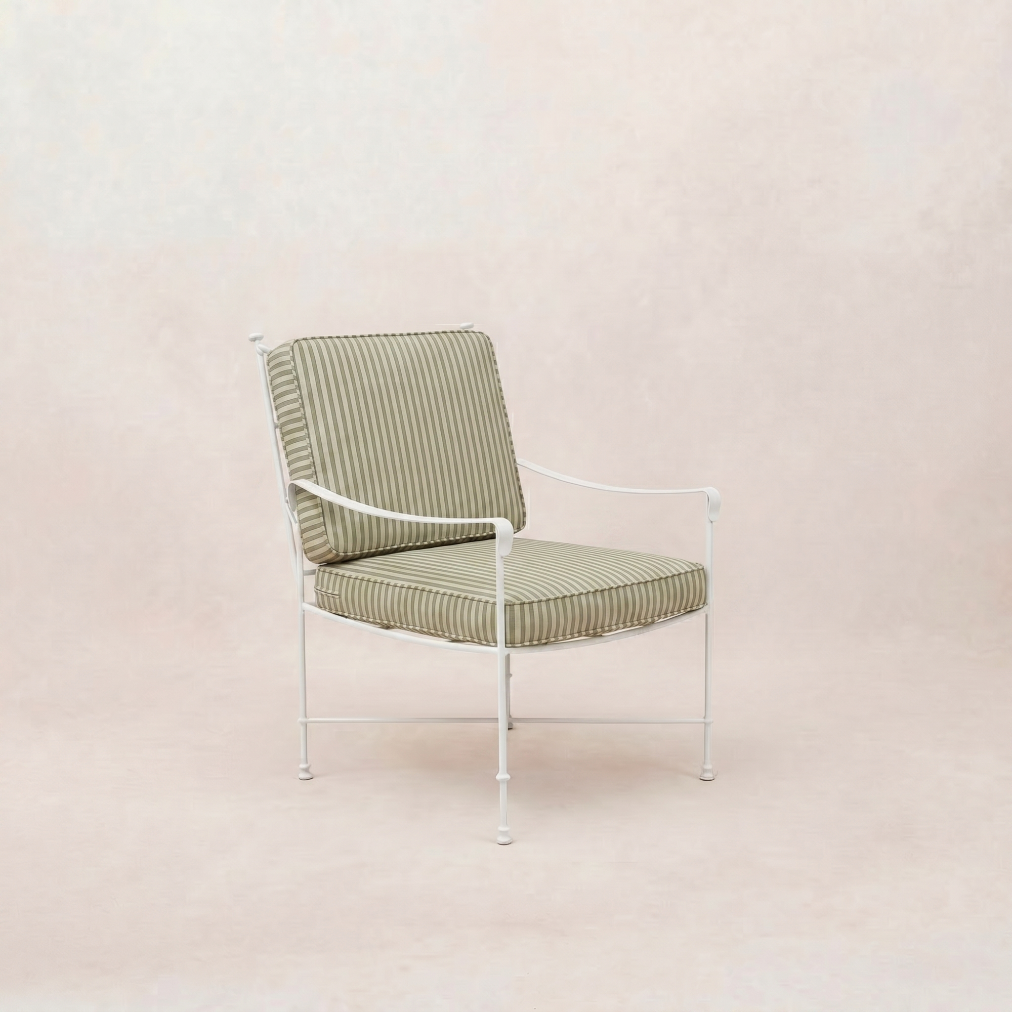 Chaise de salle à manger/salon de jardin Provence - Cadre blanc