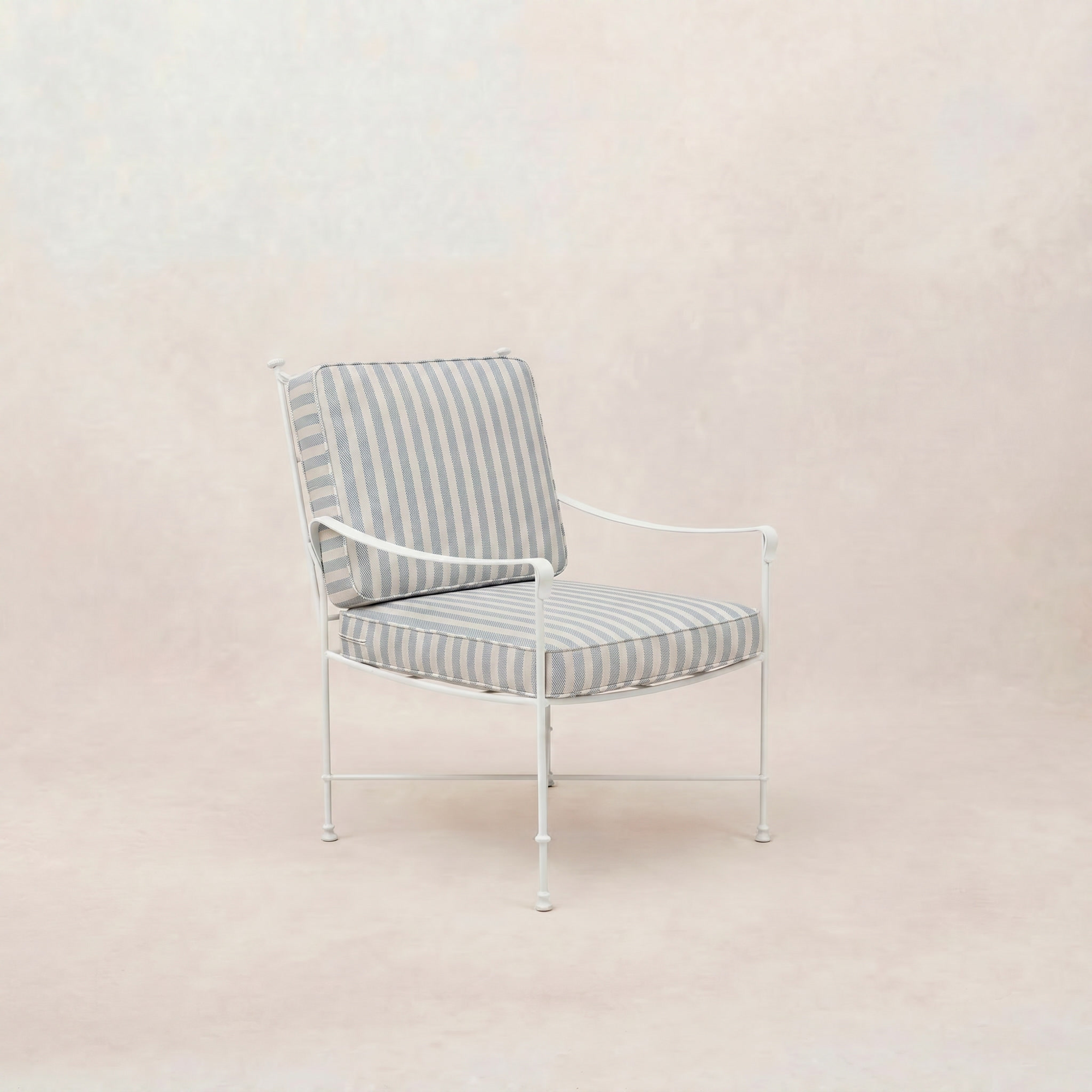 Chaise de salle à manger/salon de jardin Provence - Cadre blanc
