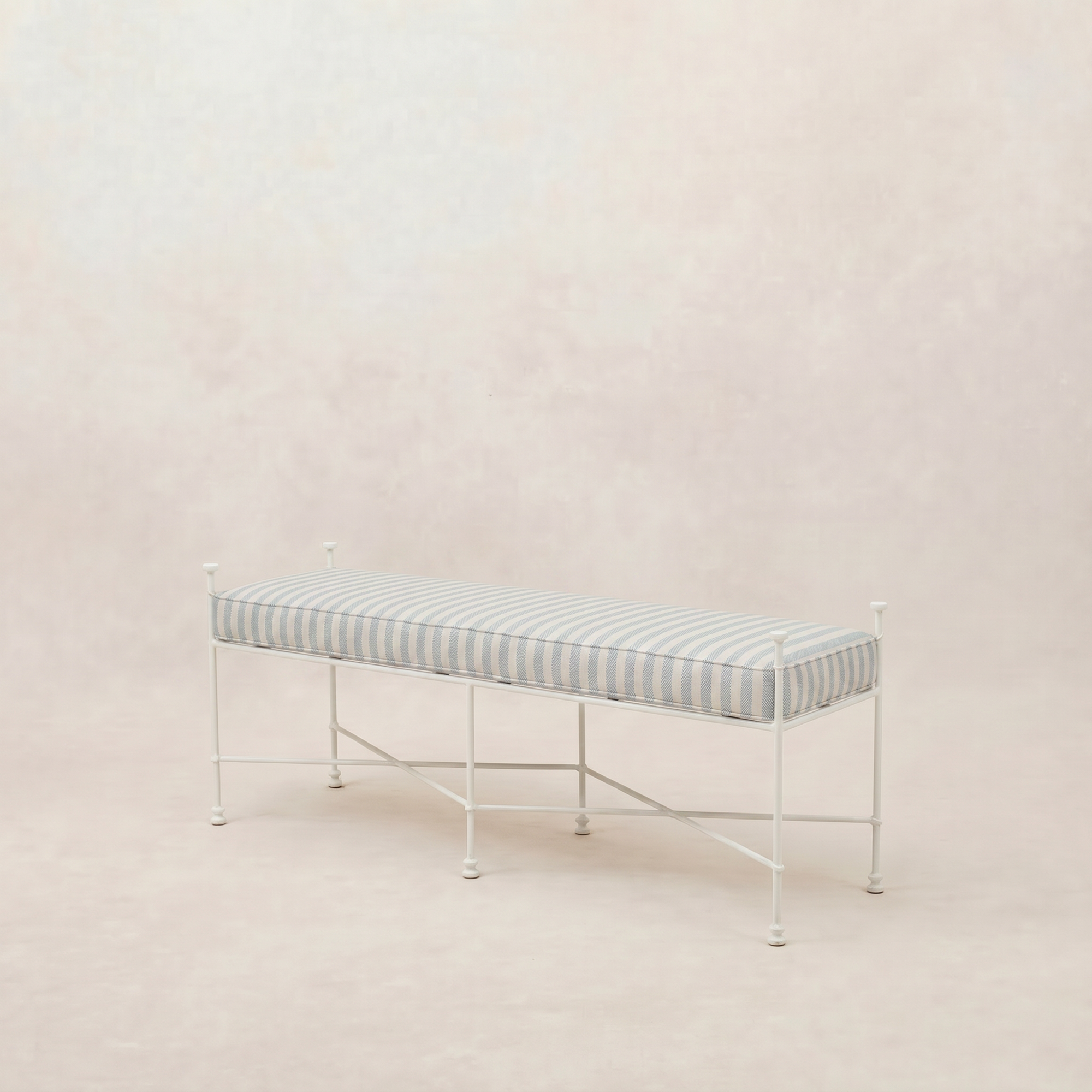Banc d'extérieur Provence 48 - Structure blanche