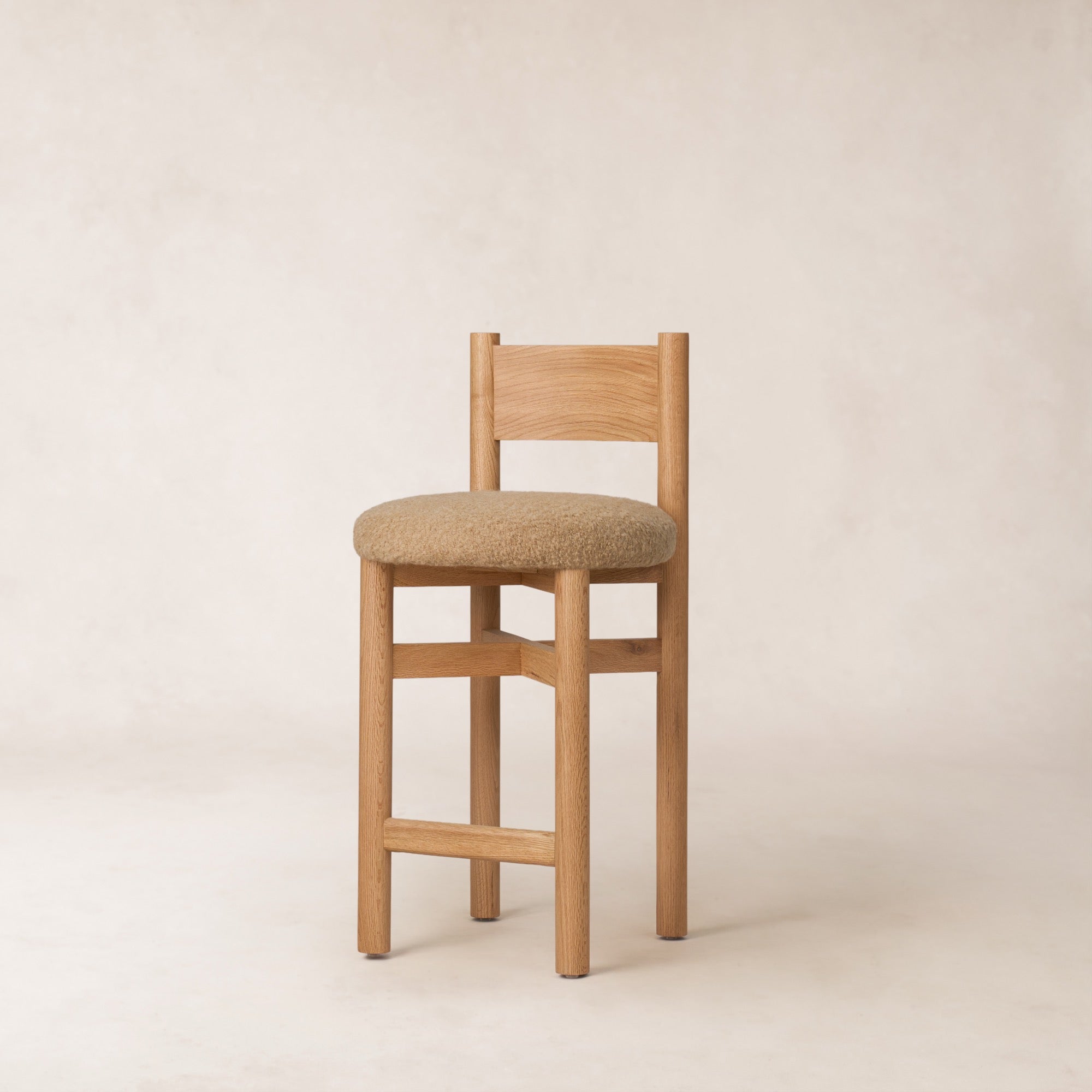Tabouret haut Teddy - Camel