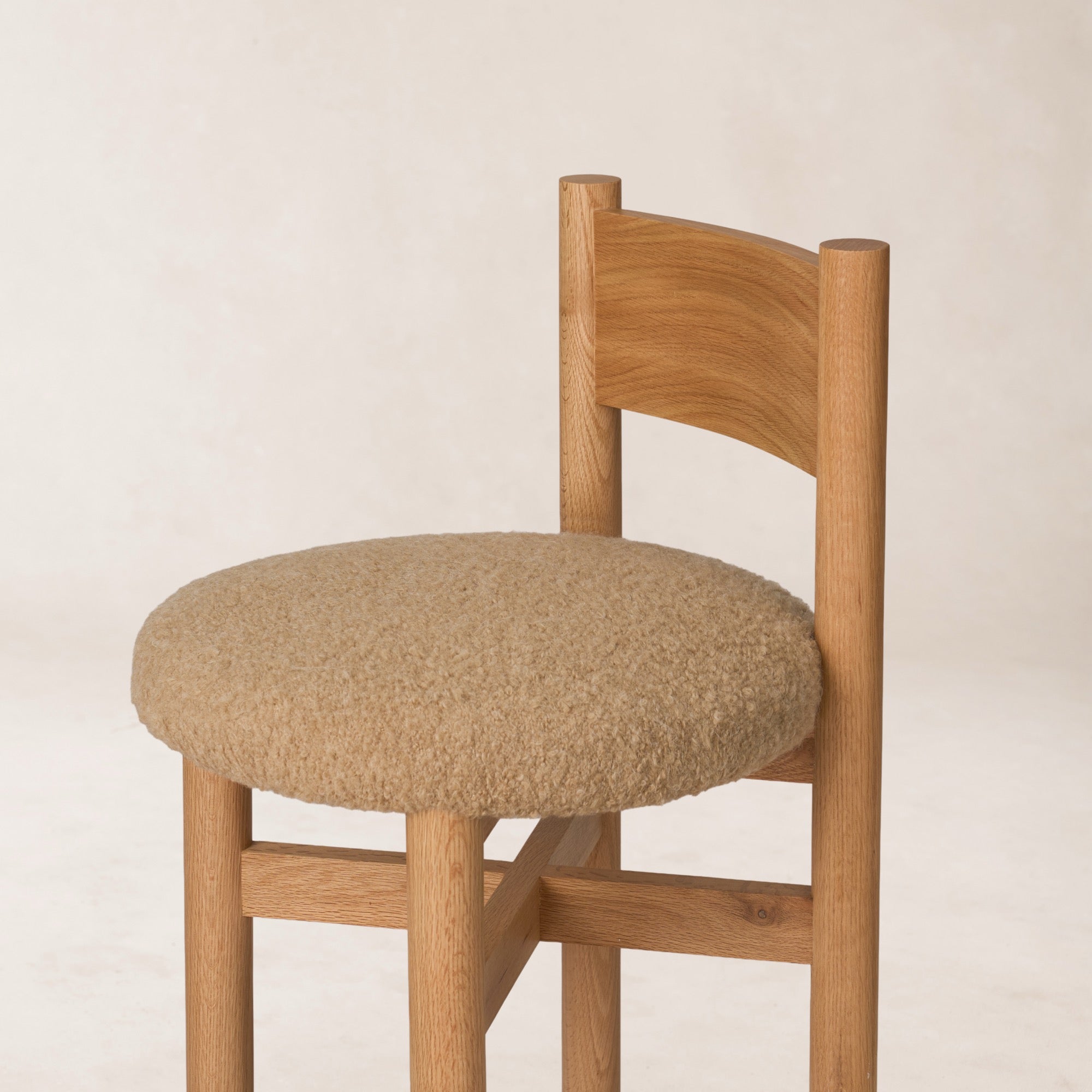 Tabouret haut Teddy - Camel
